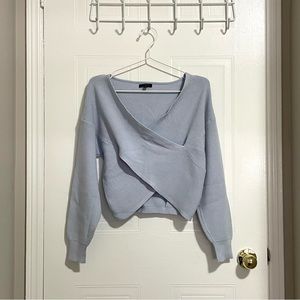 Blue Criss Cross Sweater - Dynamite - NEW